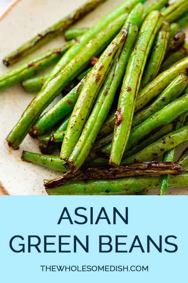 Asian Green Beans Recipe on a plate