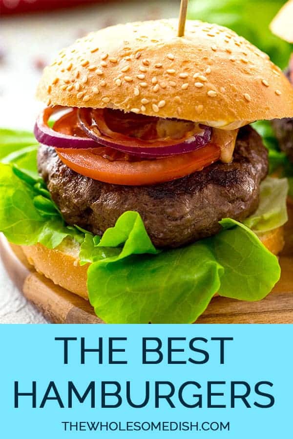 The Best Classic Burger with toppings and a bun